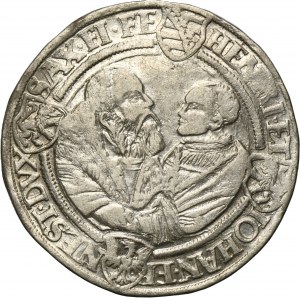 Germany, Electorate of Saxony, Johann Friedrich, Heinrich and Johann Ernst, Thaler Buchholz 1539 - RARE