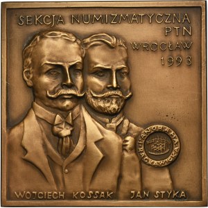 Medal Numismatic Section of PTN Wrocław 1993 - Wojciech Kossak, Jan Styka - RARE