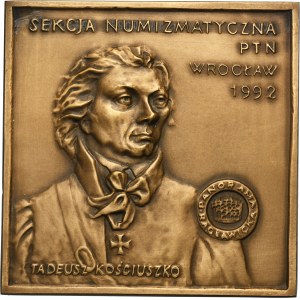 Medal Numismatic Section of PTN Wrocław 1992 - Tadeusz Kościuszko - RARE