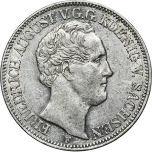 Germany, Kingdom of Saxony, Friedrich Augustus II, Thaler Dresden 1845 F