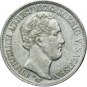 Germany, Kingdom of Saxony, Friedrich Augustus II, Thaler Dresden 1846 F