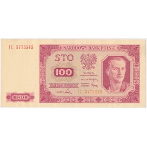 100 złotych 1948 - IL - papier prążkowany