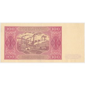 100 złotych 1948 - IL - papier prążkowany
