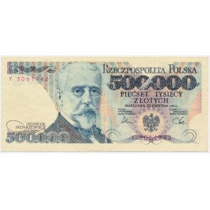 500.000 złotych 1990 - Y - falsyfikat - RZADKI TYP