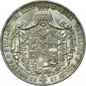 Germany, Kingdom of Prussia, Friedrich Wilhelm IV, 2 Thaler Berlin 1847 A