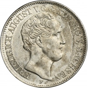 Germany, Kingdom of Saxony, Friedrich Augustus II, Thaler Dresden 1848 F