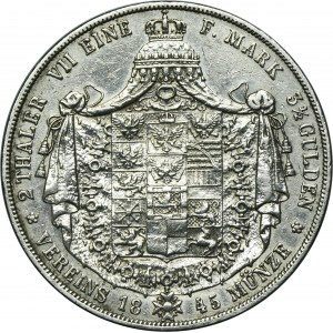 Germany, Kingdom of Prussia, Friedrich Wilhelm IV, 2 Thaler Berlin 1845 A