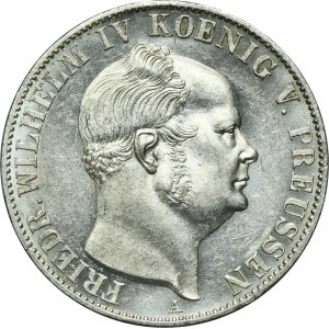 Germany, Kingdom of Prussia, Friedrich Wilhelm IV, Thaler Berlin 1854 A