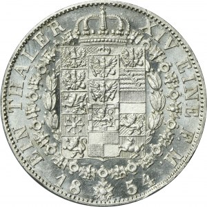 Germany, Kingdom of Prussia, Friedrich Wilhelm IV, Thaler Berlin 1854 A