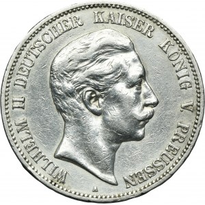 Germany, Prussia Kingdom, Wilhelm II, 5 Mark Berlin 1907 A