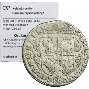 Sigismund III Vasa, 1/4 Thaler Bromberg 1622 - PRV M - ex. Pączkowski