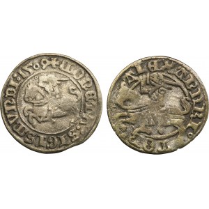 Lot, Alexander Jagiellon and Sigismund I the Old, 1/2 Groschen Vilnius (2 pcs.)