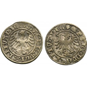 Lot, Alexander Jagiellon and Sigismund I the Old, 1/2 Groschen Vilnius (2 pcs.)