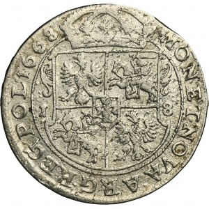 John II Casimir, 1/4 Thaler Bromberg 1668 TLB