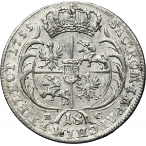 Augustus III of Poland, 1/4 Thaler Leipzig 1755 EC