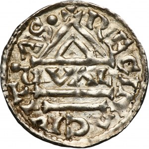 Germany, Bavaria, Regensburg, Heinrich II der Zänker, Denarius