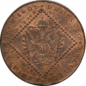 Austria, Franz II, 30 Kreuzer Wienn 1807 A