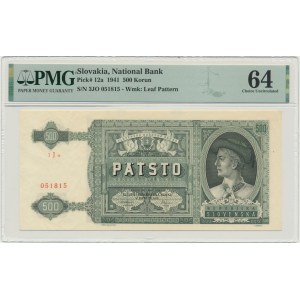 Slovakia, 500 Korun 1941 - PMG 64
