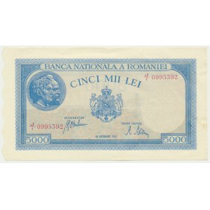 Roumanie, 5 000 lei 1943