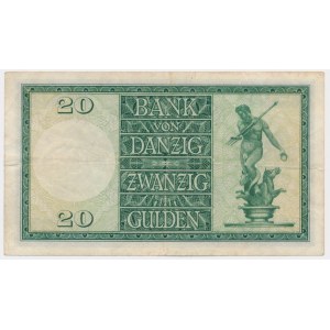 Danzig, 20 Gulden 1937 - K/A -