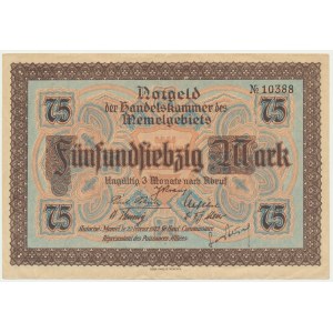 Memel, 75 Mark 1922