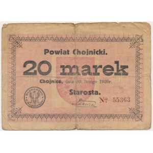 Chojnice (Konitz), 10 marek 1920