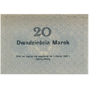 Wągrówiec (Wągrowiec/Wongrowitz), 20 marek 1919 - skasowany