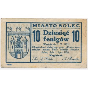 Solec (Schulitz), 10 fenigów 1920