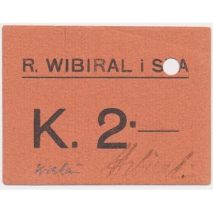 Kraków, R. Wibiral i Ska, 2 korony 1919 - BARDZO RZADKI