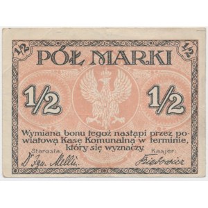 Kościerzyna, 1/2 marki 1920 - Serja 1.