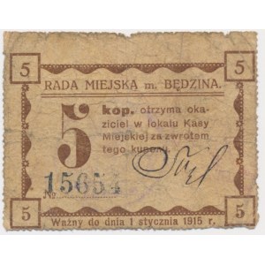 Będzin, 5 kopiejek 1915