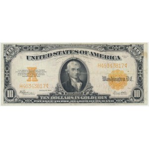 USA, Certificat en or, $10 1922 - Speelman &amp; White -.