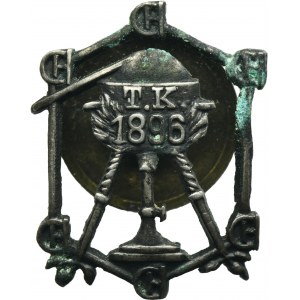 Badge of Students Faculty of Chemistry Lviv 1896 - RARE