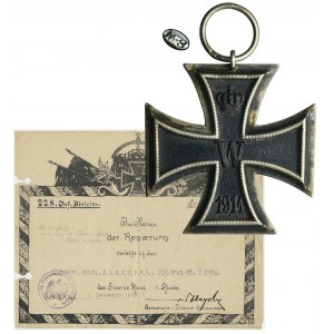 Prussia, Iron Cross 2nd Class 1914 with award