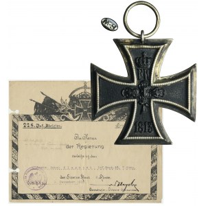 Prussia, Iron Cross 2nd Class 1914 with award