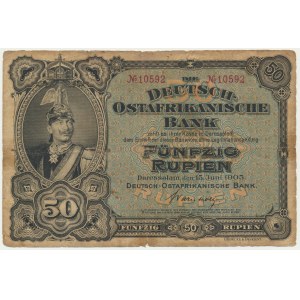 German East Africa, 50 Rupien 1905