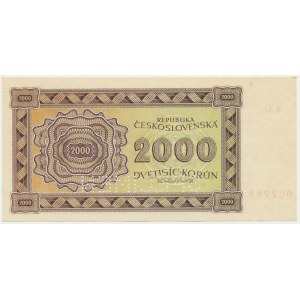 Czechoslovakia, 2.000 Korun 1945 - SPECIMEN -
