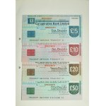 Spécimen avec 4 chèques de voyage de la Co-operative Bank Limited, janvier 1976.