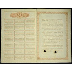 5% Conversion Railway Loan 1926, bond 120 zloty - full coupon sheet
