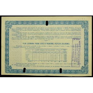 4% Premiowa Pożyczka Dolarowa 1931, seria III, obligacja $5