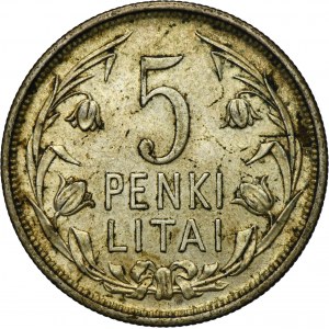 Lithuania, 5 Litai London 1925