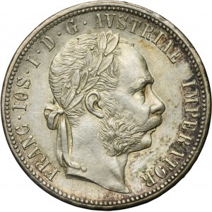 Austria, Franz Joseph I, 1 Florin Wien 1878
