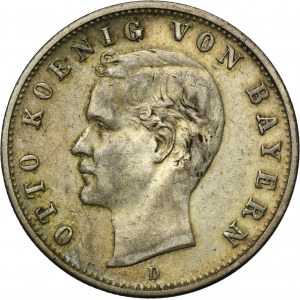 Germany, Bavaria, Otto, 2 Mark Munich 1905 D