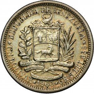 Venezuela, 1 Bolivar Paris 1960