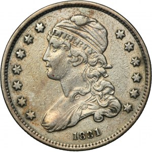 USA, 25 Cents Philadelphia 1831 - Liberty Cap