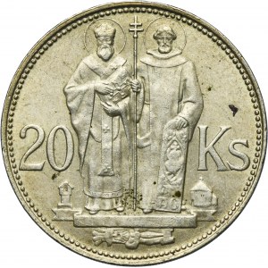 Slovakia, Autonomous republic, 20 Korun Kremnic 1941 - St. Cyril and St. Methodius