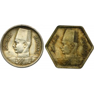 Lot, Egypt, 2 Qirsh and 5 Qirsh (2 pcs)