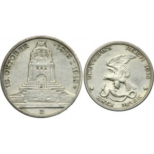 Lot, Germany, 2 Mark and 3 Mark 1913 (2 pcs.)
