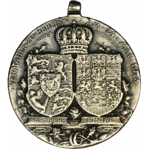 Germany, Prussia, Medal minted on the occasion of the wedding of Prince Ernst Augustus and Princess Victoria Louise, 1913