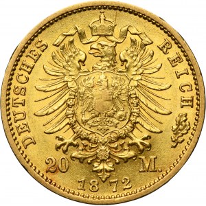 Germany, Kingdom of Prussia, Wilhelm I, 20 Mark Frankfurt 1872 C